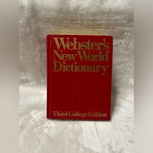 Webster's New World Dictionary Third College Edition 1988 Hardcover Book